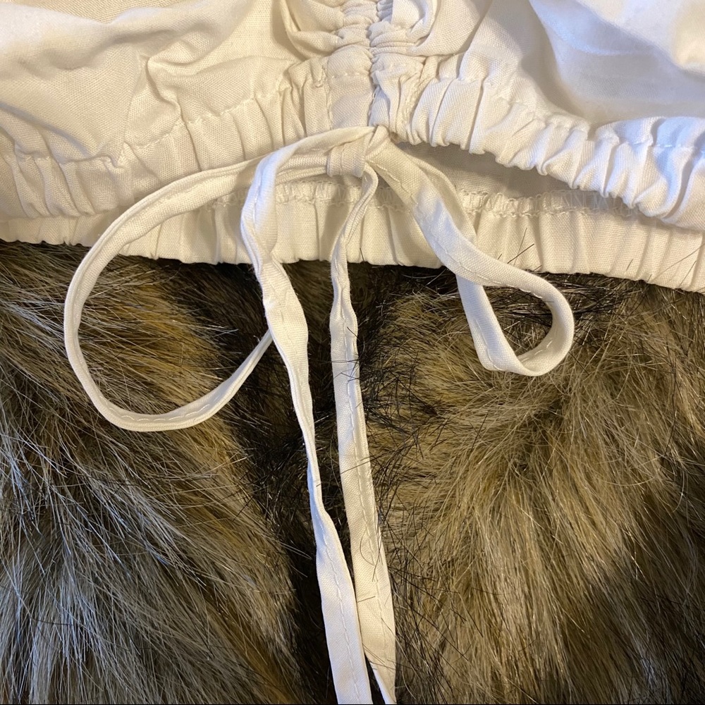 💔SOLD 💔 Vintage dirndl white milkmaid crop top - Picture 4 of 6
